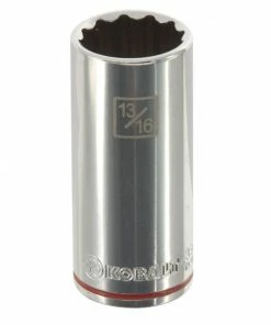 Kobalt Sockets & Socket Sets Standard (SAE) 3/8-in Drive 12-point 13/16-in Deep Socket