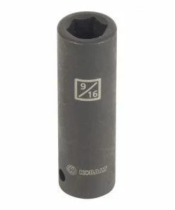 Kobalt Impact Sockets & Impact Socket Sets Standard (SAE) 1/2-in Drive 9/16-in 6-Point Impact Socket