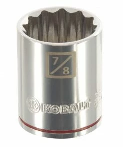 Kobalt Sockets & Socket Sets Standard (SAE) 1/2-in Drive 12-point 7/8-in Shallow Socket