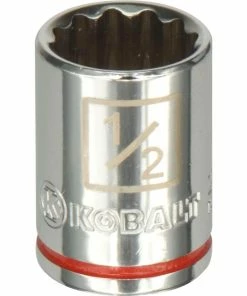 Kobalt Sockets & Socket Sets Standard (SAE) 1/4-in Drive 12-point 1/2-in Shallow Socket
