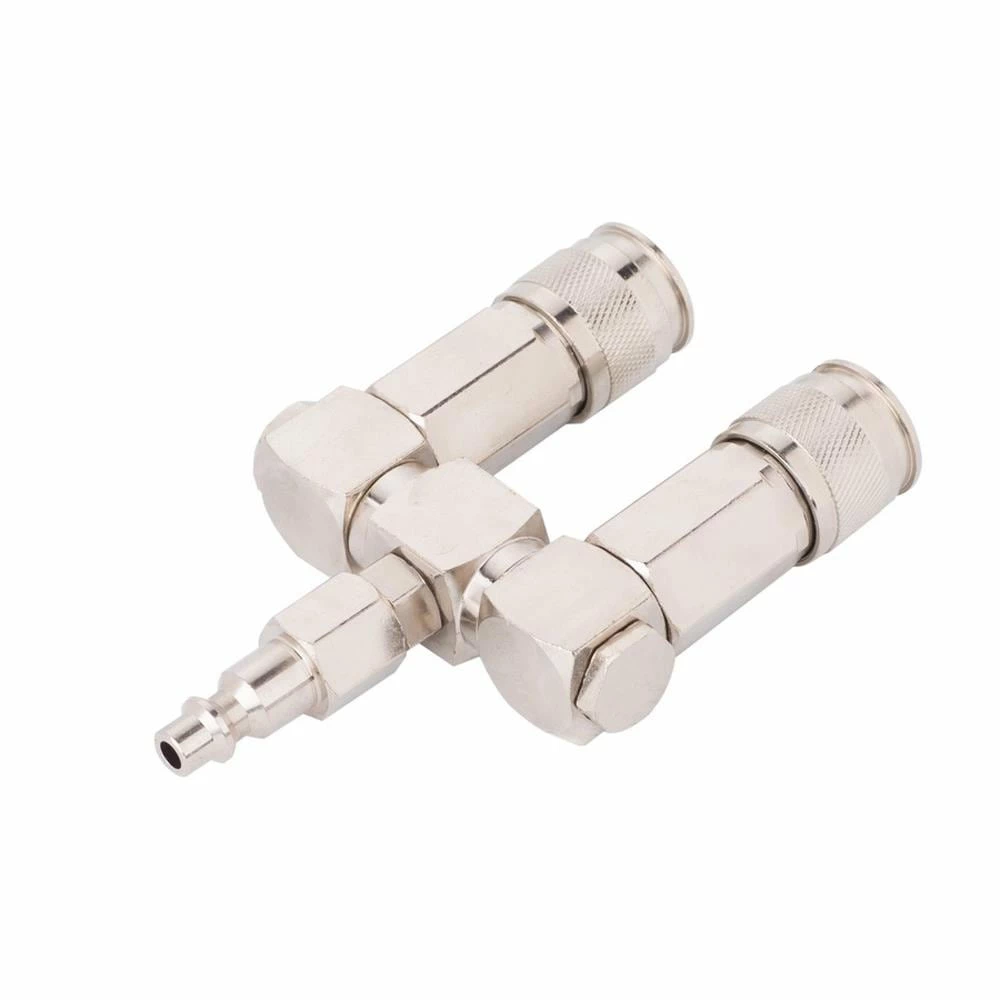 Kobalt Air Compressor Fittings Swivel Splitter 1/4-in Industrial 1 Kobalt Air Compressor Fittings Swivel Splitter 1/4-in Industrial