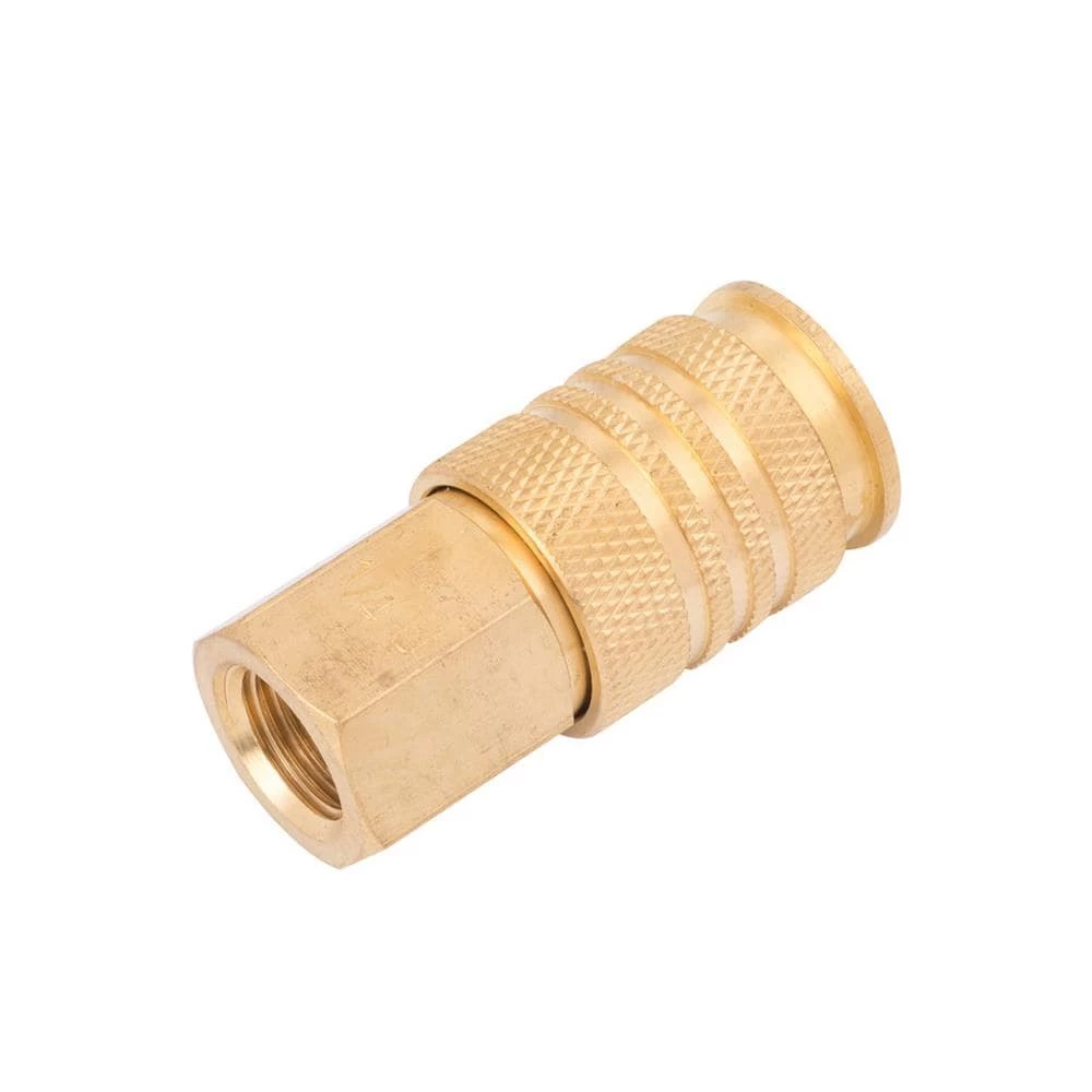 Kobalt Air Compressor Fittings Brass Coupler (F) 1/4-in Universal 1 Kobalt Air Compressor Fittings Brass Coupler (F) 1/4-in Universal