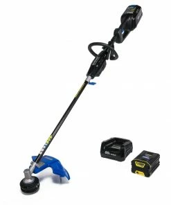 Kobalt Cordless Electric String Trimmers 80-Volt Max 16-in Straight Cordless String Trimmer with Attachment Capable and (Battery Included) -Kobalt Best Sale 04597205 scaled
