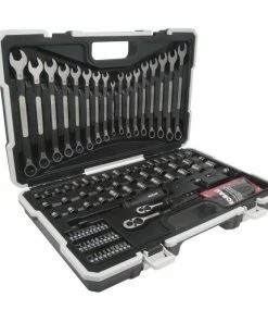 Kobalt Mechanics Tool Sets Universal 115-Piece Standard (SAE) and Metric Combination Matte Mechanics Tool Set (1/4-in; 3/8-in) -Kobalt Best Sale 05028176