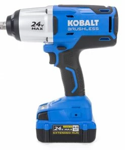 Kobalt Impact Wrenches 24-volt Max Variable Speed Brushless 1/2-in Drive Cordless Impact Wrench (1-Battery Included) -Kobalt Best Sale 05395440