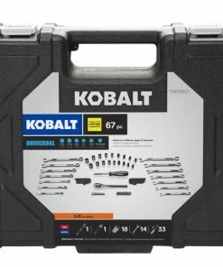 Kobalt Mechanics Tool Sets Universal 67-Piece Standard (SAE) and Metric Combination Matte Mechanics Tool Set (3/8-in) 15 Kobalt Mechanics Tool Sets Universal 67-Piece Standard (SAE) and Metric Combination Matte Mechanics Tool Set (3/8-in) -Kobalt Best Sale 08525169