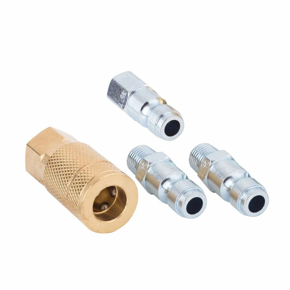 Kobalt Air Compressor Fittings 3/8-in Auto Coupler/Plug Kit 4 Kobalt Air Compressor Fittings 3/8-in Auto Coupler/Plug Kit - Image 4