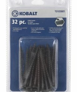 Kobalt Slatwall & Rail Storage Systems 32-Piece 2.5-in Black Phosphate Steel Multipurpose Accessory Kit -Kobalt Best Sale 08776826