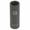 Kobalt Impact Sockets & Impact Socket Sets Metric 1/2-in Drive 19mm 6-Point Impact Socket