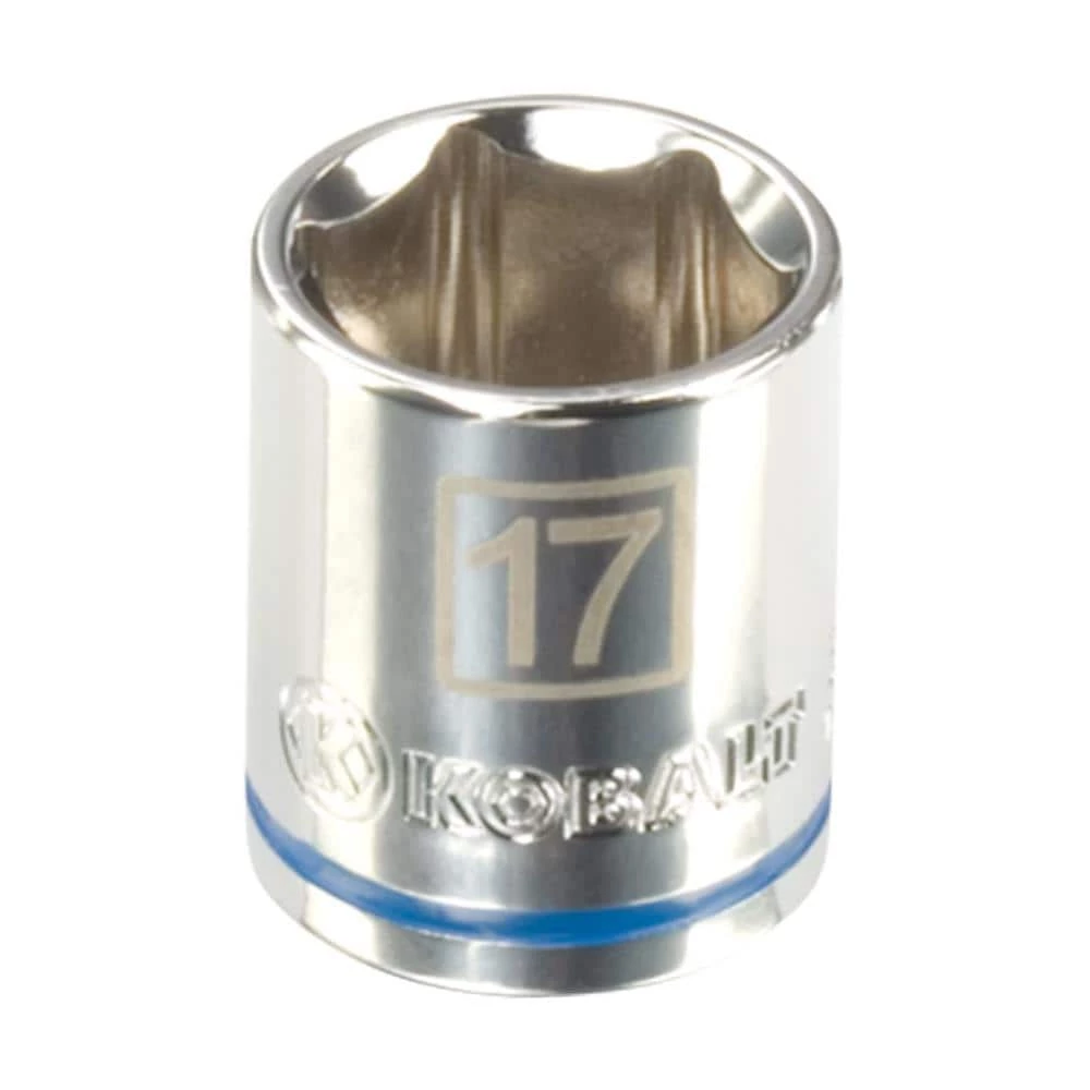 Kobalt Sockets & Socket Sets Metric 3/8-in Drive 6-point 17-mm Shallow Socket 1 Kobalt Sockets & Socket Sets Metric 3/8-in Drive 6-point 17-mm Shallow Socket