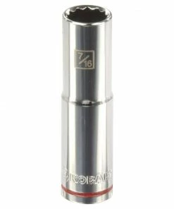 Kobalt Sockets & Socket Sets Standard (SAE) 3/8-in Drive 12-point 7/16-in Deep Socket