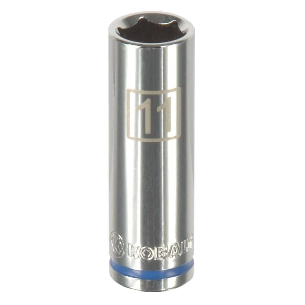 Kobalt Sockets & Socket Sets Metric 1/4-in Drive 6-point 11-mm Deep Socket 1 Kobalt Sockets & Socket Sets Metric 1/4-in Drive 6-point 11-mm Deep Socket