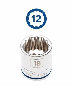 Kobalt Mechanics Tool Sets 30-Piece Standard (SAE) and Metric Combination Polished Chrome Mechanics Tool Set (3/8-in) -Kobalt Best Sale 09480528