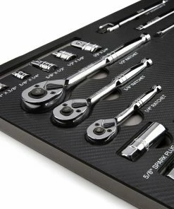 Kobalt Mechanics Tool Sets 300-Piece Standard (SAE) and Metric Combination Polished Chrome Mechanics Tool Set (1/4-in; 3/8-in) -Kobalt Best Sale 10442450
