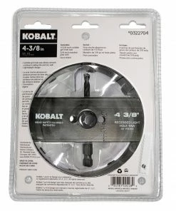 Kobalt Hole Saws & Kits 4-3/8-in Carbide-Grit Arbored Recessed Lighting Hole Saw -Kobalt Best Sale 10507469