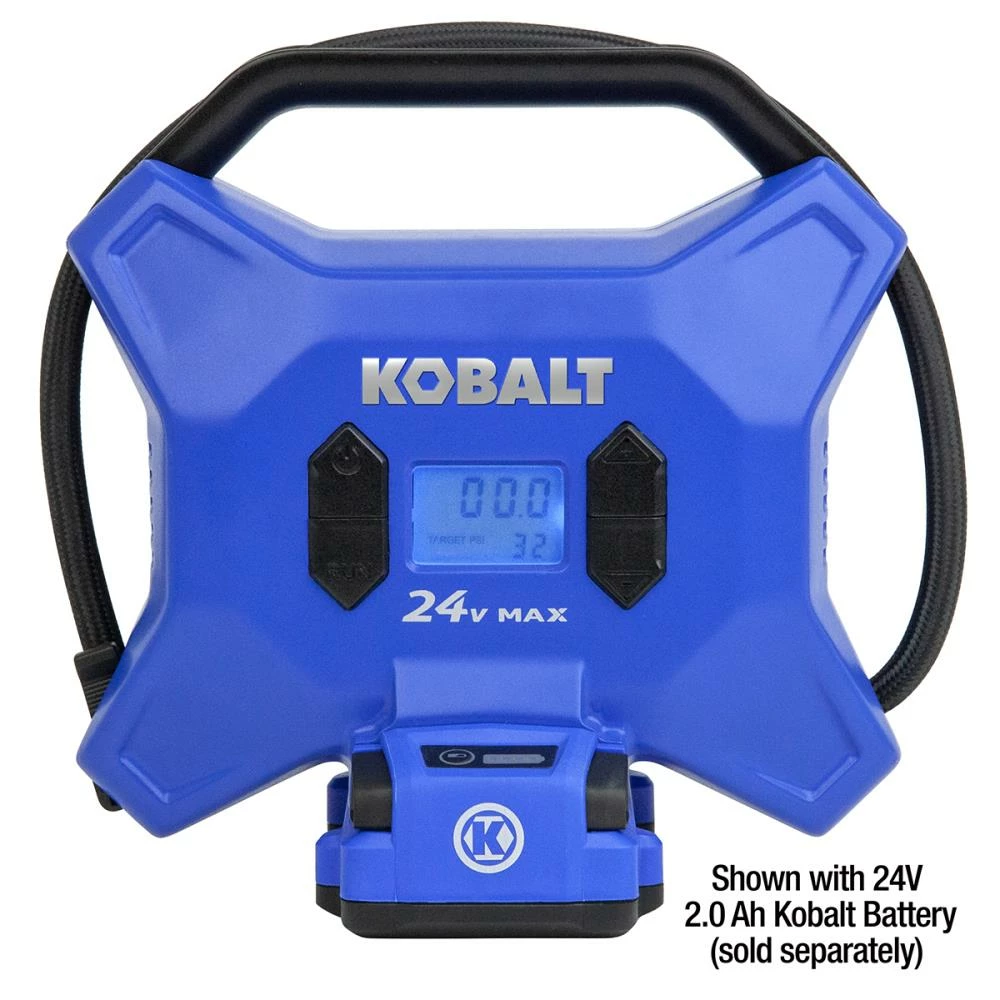 Kobalt Air Inflators Kobalt 24 Volt cordless high pressure inflator 24-Volt Lithium Ion (Li-Ion) Air Inflator (Power Source: Battery) 4 Kobalt Air Inflators Kobalt 24 Volt cordless high pressure inflator 24-Volt Lithium Ion (Li-Ion) Air Inflator (Power Source: Battery) - Image 4