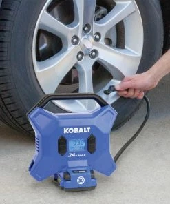 Kobalt Air Inflators Kobalt 24 Volt cordless high pressure inflator 24-Volt Lithium Ion (Li-Ion) Air Inflator (Power Source: Battery) 15 Kobalt Air Inflators Kobalt 24 Volt cordless high pressure inflator 24-Volt Lithium Ion (Li-Ion) Air Inflator (Power Source: Battery) -Kobalt Best Sale 11621570