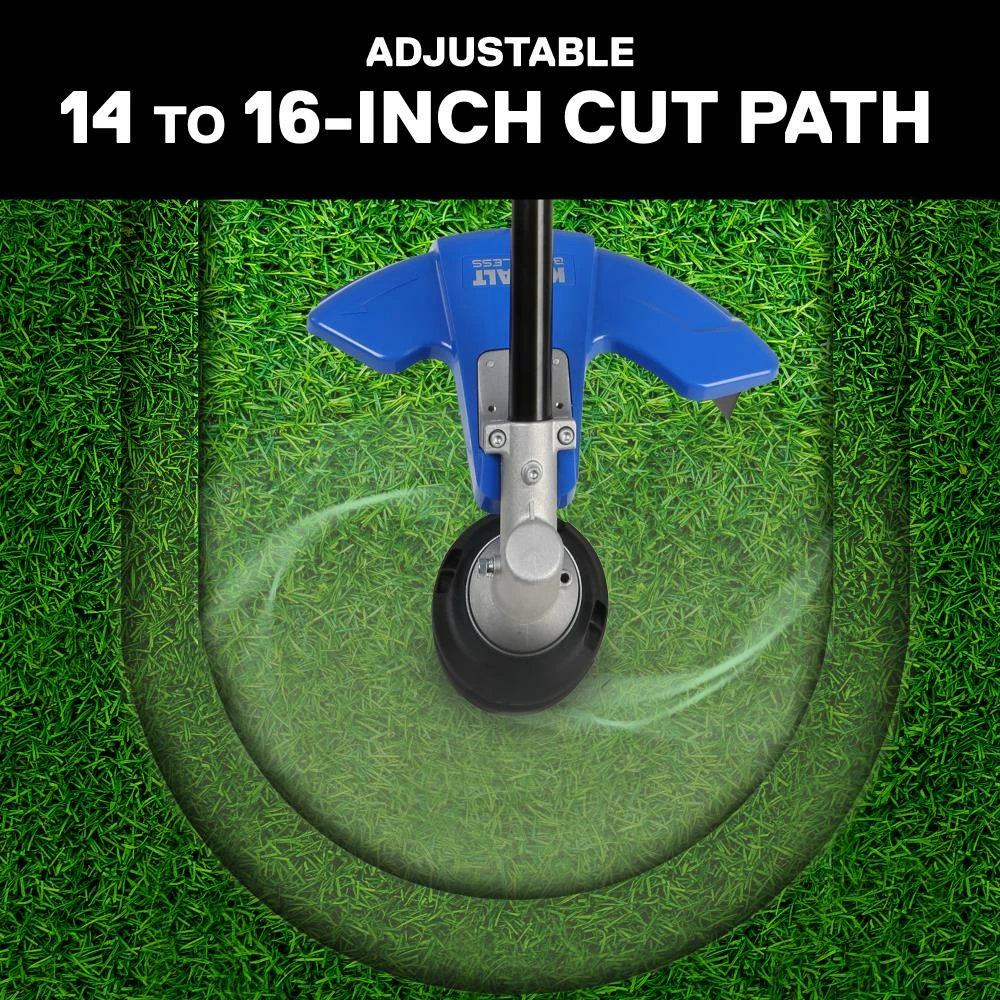 Kobalt Cordless Electric String Trimmers 40-Volt Max 16-in Straight Cordless String Trimmer with Attachment Capable and (Battery Included) 4 Kobalt Cordless Electric String Trimmers 40-Volt Max 16-in Straight Cordless String Trimmer with Attachment Capable and (Battery Included) - Image 4