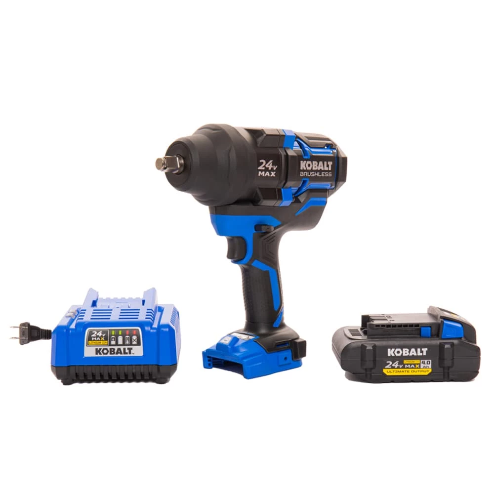 Kobalt Impact Wrenches 24-Volt XTR Variable Speed Brushless 1/2-in Drive Cordless Impact Wrench (1-Battery Included) 1 Kobalt Impact Wrenches 24-Volt XTR Variable Speed Brushless 1/2-in Drive Cordless Impact Wrench (1-Battery Included)