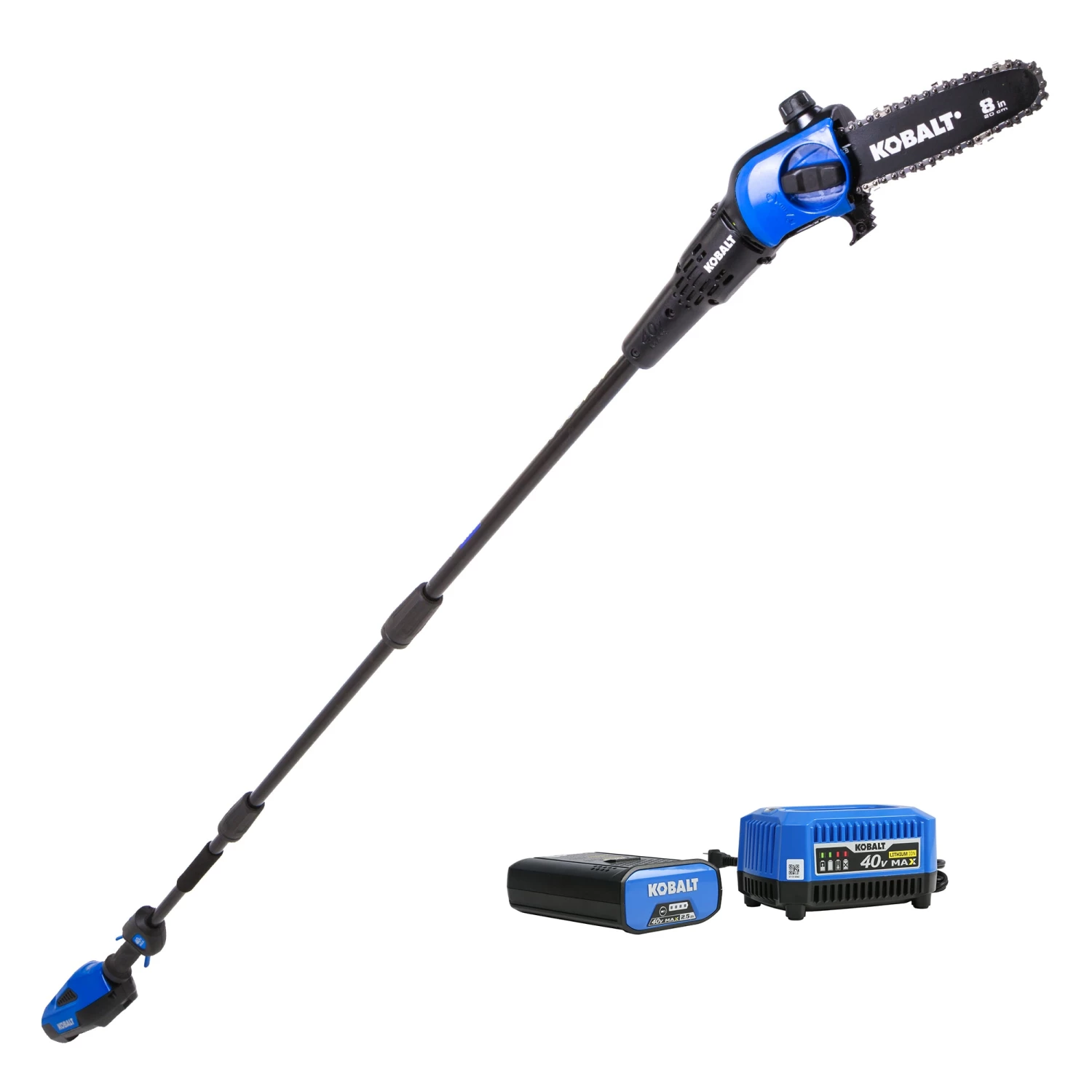 Kobalt Cordless Electric Pole Saws 40-Volt Max 8-in Cordless Electric Pole Saw (Battery & Charger Included) 1 Kobalt Cordless Electric Pole Saws 40-Volt Max 8-in Cordless Electric Pole Saw (Battery & Charger Included)