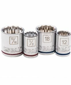 Kobalt Mechanics Tool Sets 40-Piece Standard (SAE) and Metric Combination Polished Chrome Mechanics Tool Set (3/8-in) -Kobalt Best Sale 12257517