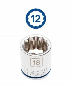 Kobalt Mechanics Tool Sets 40-Piece Standard (SAE) and Metric Combination Polished Chrome Mechanics Tool Set (3/8-in) -Kobalt Best Sale 12257519