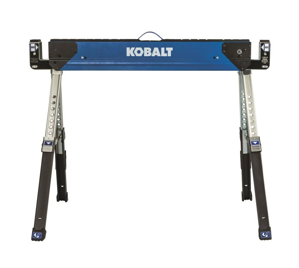 Kobalt Saw Horses 42-in W x 32-in H Adjustable Steel Saw Horse (1100-lb Capacity) 2 Kobalt Saw Horses 42-in W x 32-in H Adjustable Steel Saw Horse (1100-lb Capacity) - Image 2