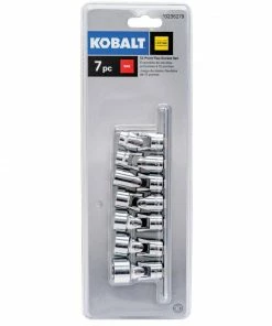 Kobalt Sockets & Socket Sets 7-Piece Standard (SAE) 3/8-in Drive 12-point Set Shallow Socket Set -Kobalt Best Sale 15100817
