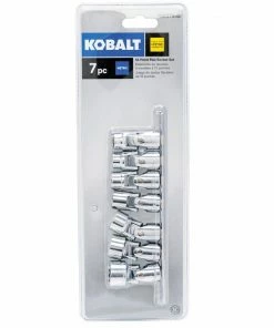 Kobalt Sockets & Socket Sets 7-Piece Metric 3/8-in Drive 12-point Set Shallow Socket Set -Kobalt Best Sale 15100962