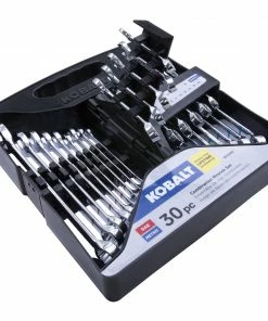 Kobalt Combination Wrenches & Sets 30-Piece Set 12-point Standard (SAE) and Metric Combination Standard Combination Wrench Set -Kobalt Best Sale 15484717 scaled