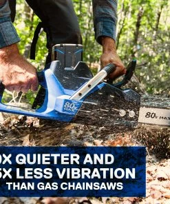 Kobalt Cordless Electric Chainsaws 80-Volt Max 18-in Brushless Cordless Electric Chainsaw 5 Ah (Battery & Charger Included) -Kobalt Best Sale 15870084