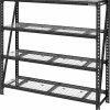 Kobalt Freestanding Shelving Units 77-in W x 24-in D x 72-in H 4-Tier Heavy Duty Steel Utility