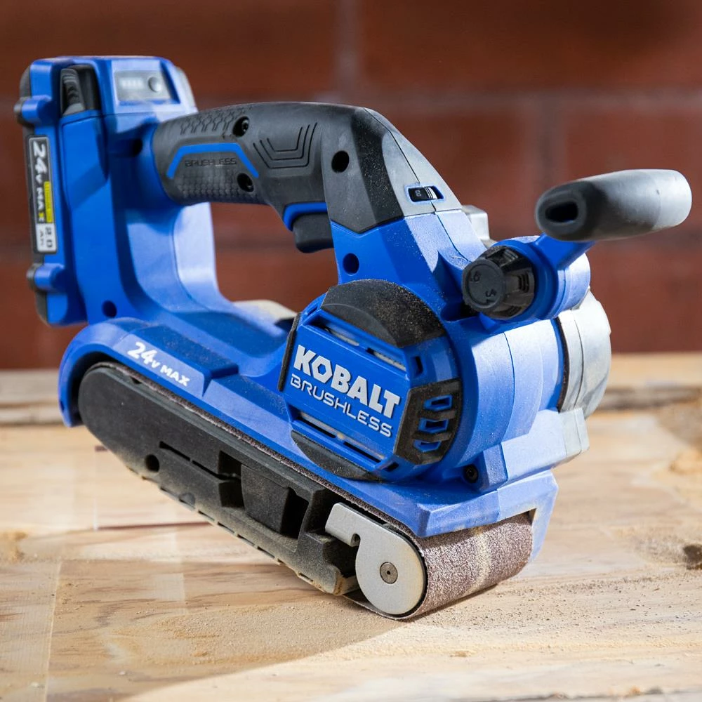 Kobalt Power Sanders Kobalt 24V MAX 24-Volt Brushless Cordless Variable Speed Belt Sander with Dust Management 14 Kobalt Power Sanders Kobalt 24V MAX 24-Volt Brushless Cordless Variable Speed Belt Sander with Dust Management - Image 14