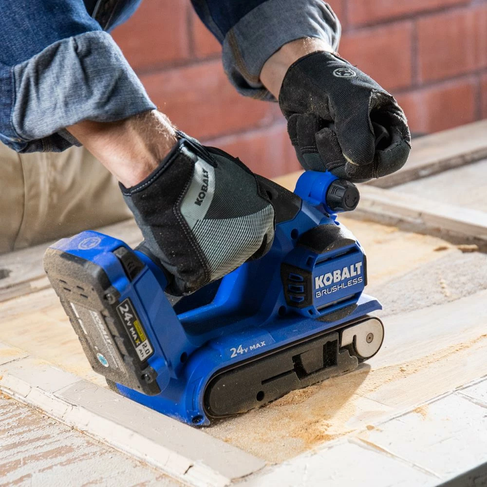 Kobalt Power Sanders Kobalt 24V MAX 24-Volt Brushless Cordless Variable Speed Belt Sander with Dust Management 11 Kobalt Power Sanders Kobalt 24V MAX 24-Volt Brushless Cordless Variable Speed Belt Sander with Dust Management - Image 11