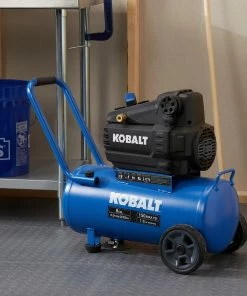 Kobalt Air Compressors 8-Gallon Single Stage Portable Electric Horizontal Air Compressor -Kobalt Best Sale 16738891