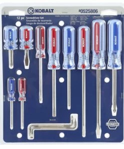 Kobalt Screwdrivers 12-Piece Acetate Handle Set Multi-bit Screwdriver Set -Kobalt Best Sale 16988796