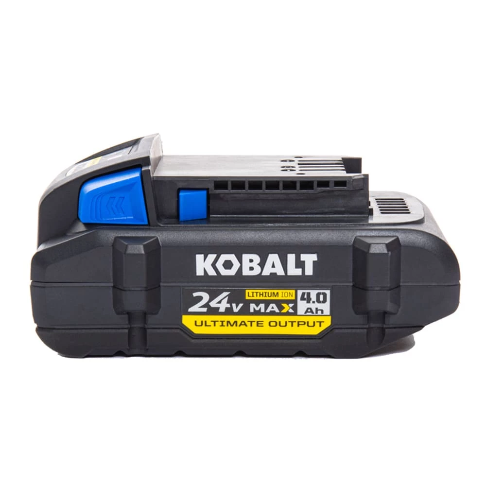Kobalt Power Tool Batteries & Chargers Ultimate Output 24-Volt Max 4 Amp-Hour Lithium Power Tool Battery 1 Kobalt Power Tool Batteries & Chargers Ultimate Output 24-Volt Max 4 Amp-Hour Lithium Power Tool Battery