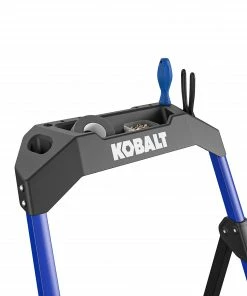 Kobalt Step Stools 3-Step 300-lb Capacity Black Steel Foldable Step Stool -Kobalt Best Sale 17787984