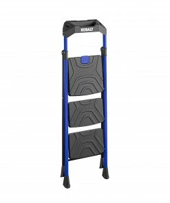 Kobalt Step Stools 3-Step 300-lb Capacity Black Steel Foldable Step Stool -Kobalt Best Sale 17787987