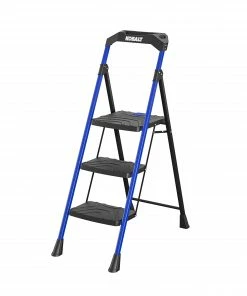 Kobalt Step Stools 3-Step 300-lb Capacity Black Steel Foldable Step Stool -Kobalt Best Sale 17787988