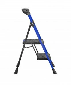 Kobalt Step Stools 2-Step 300-lb Capacity Black Steel Foldable Step Stool -Kobalt Best Sale 17788044