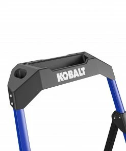 Kobalt Step Stools 2-Step 300-lb Capacity Black Steel Foldable Step Stool -Kobalt Best Sale 17788047