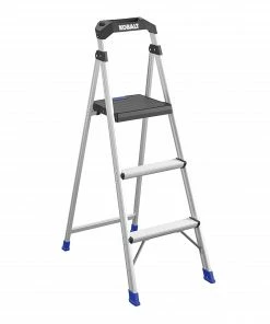 Kobalt Step Stools 3-Step 250-lb Capacity Aluminum Foldable Step Stool 12 Kobalt Step Stools 3-Step 250-lb Capacity Aluminum Foldable Step Stool -Kobalt Best Sale 17788333