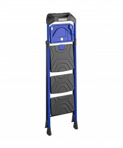 Kobalt Step Stools 3-Step 300-lb Capacity Black Steel Foldable Step Stool -Kobalt Best Sale 17788339