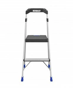 Kobalt Step Stools 2-Step 250-lb Capacity Aluminum Foldable Step Stool