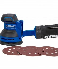Kobalt Power Sanders Brushless 24-Volt Brushless Cordless Random Orbital Sander with Dust Management 12 Kobalt Power Sanders Brushless 24-Volt Brushless Cordless Random Orbital Sander with Dust Management -Kobalt Best Sale 40321875
