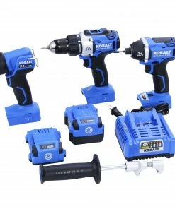 Kobalt Power Tool Combo Kits Kobalt 24V max 6-Tool 24-Volt Max Brushless Power Tool Combo Kit Case (2-Batteries Included and Charger Included) -Kobalt Best Sale 40338466