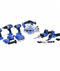 Kobalt Power Tool Combo Kits Kobalt 24V max 6-Tool 24-Volt Max Brushless Power Tool Combo Kit Case (2-Batteries Included and Charger Included) -Kobalt Best Sale 40338468