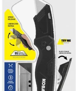 Kobalt Utility Knives Speed Release 10-Blade Folding Utility Knife with On Tool Blade Storage 11 Kobalt Utility Knives Speed Release 10-Blade Folding Utility Knife with On Tool Blade Storage -Kobalt Best Sale 41467704