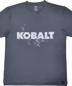 Kobalt Work Shirts Men's Large Textured Cotton Short sleeve Graphic T-shirt Work Shirt